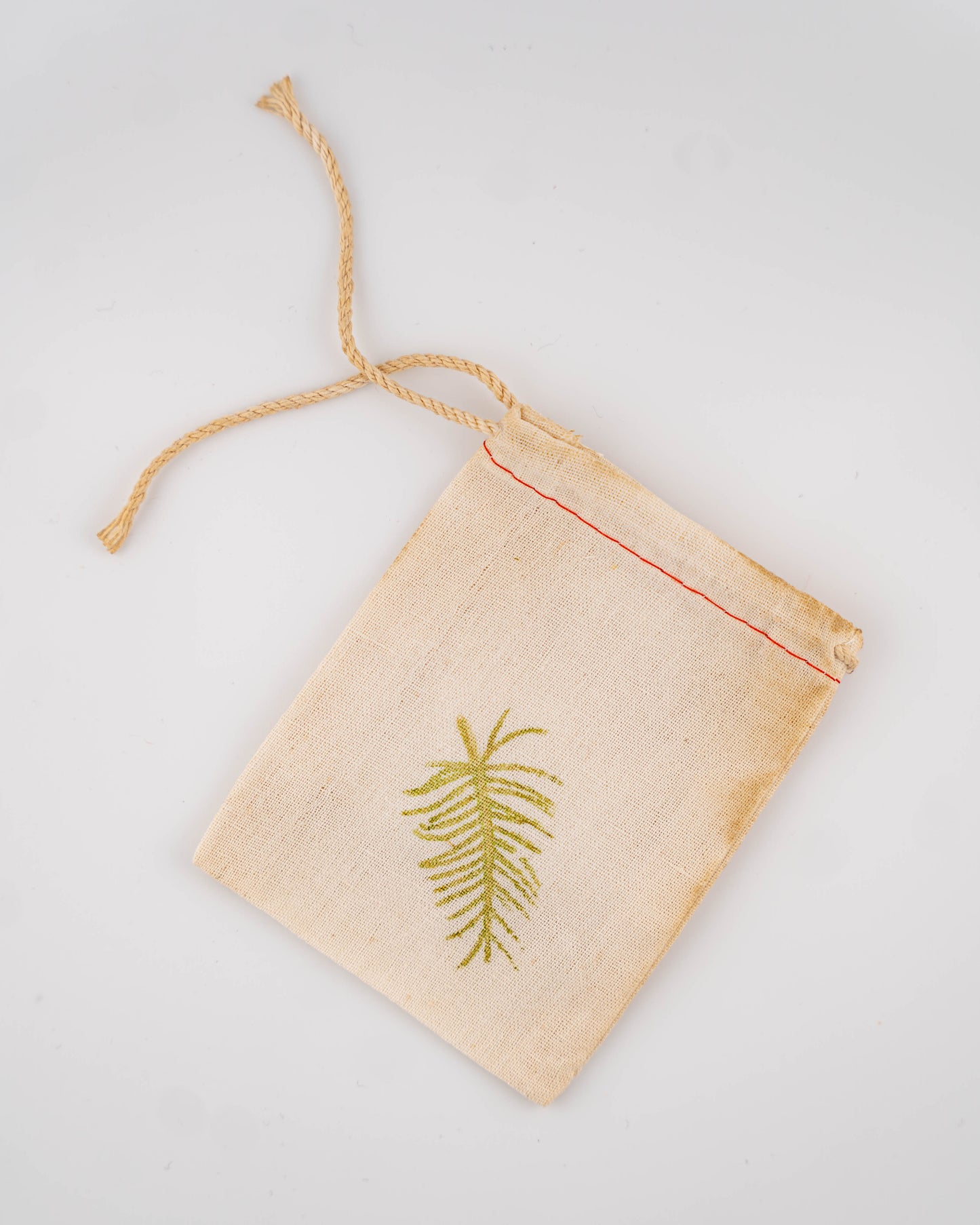Hand Hammered Drawstring Muslin Bag