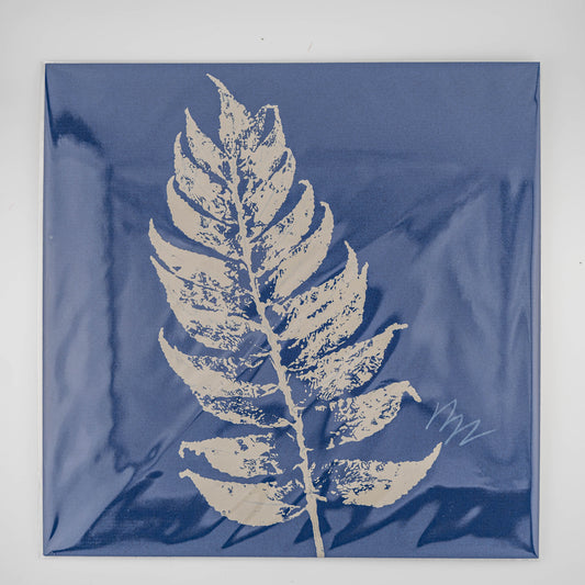 Monochromatic Botanical Painting- Blue