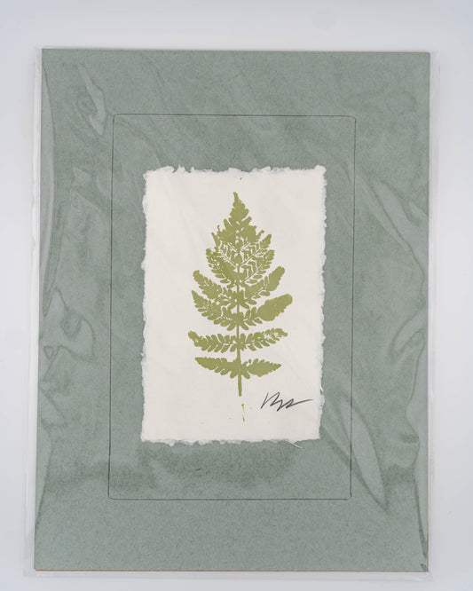 Monochromatic Fern Painting