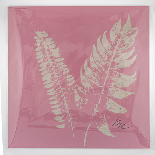 Monochromatic Fern Painting- Pink