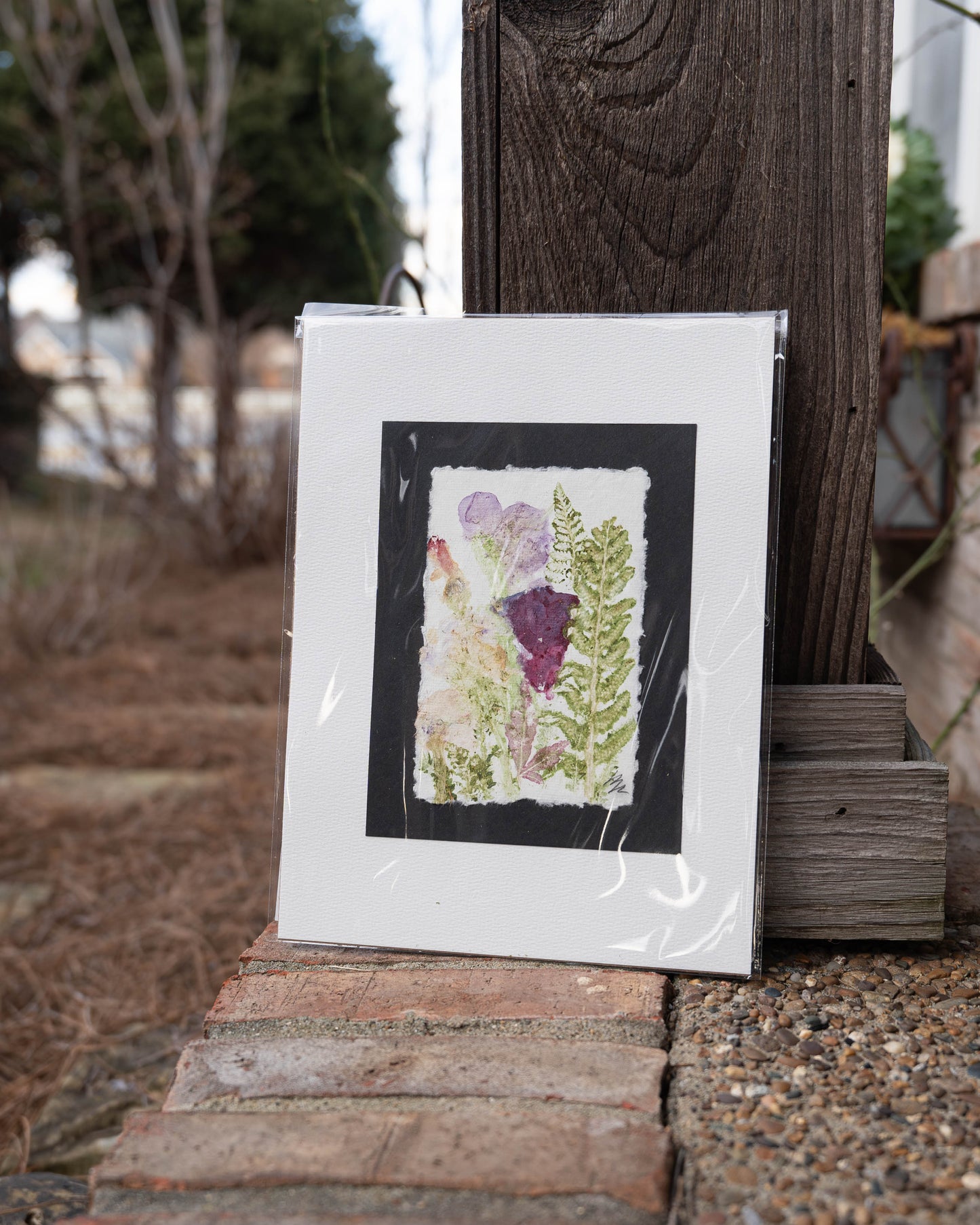 Hammered Leaf, Fern & Flowers